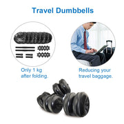 AquaFlex Travel Dumbbells: Portable Water-Filled Gym Weights