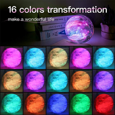 Starry Dreams 3D Kids Night Light: Color-Changing Galaxy Lamp