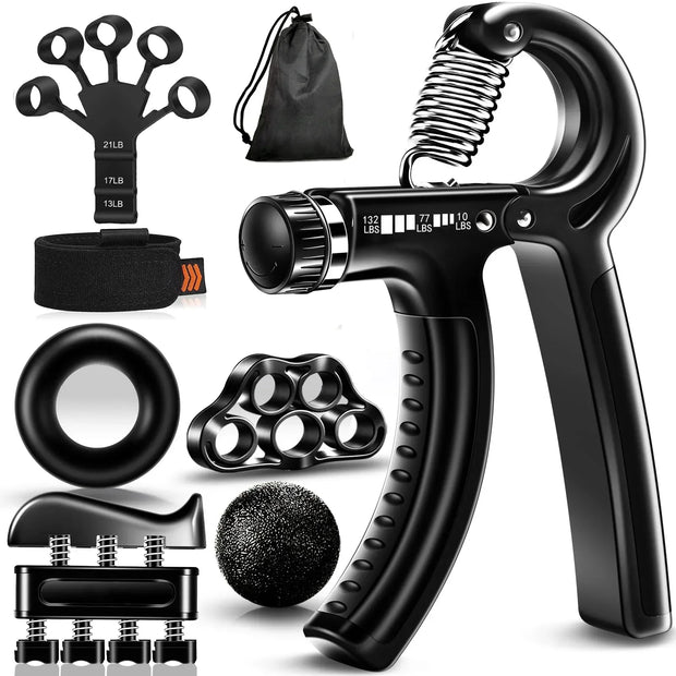Adjustable Grip Strength Trainer with Finger Exerciser