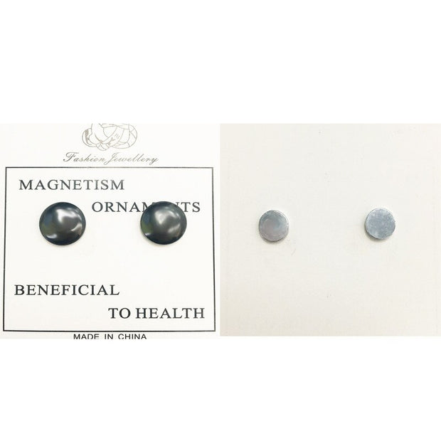 Black Magnetic Acupuncture Point Earrings