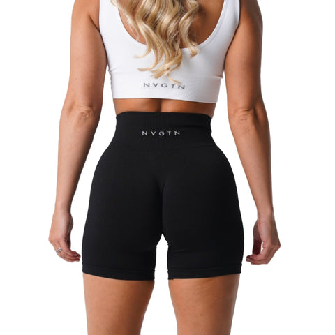 Lycra Spandex Solid Seamless Shorts