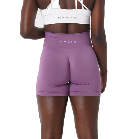 Lycra Spandex Solid Seamless Shorts