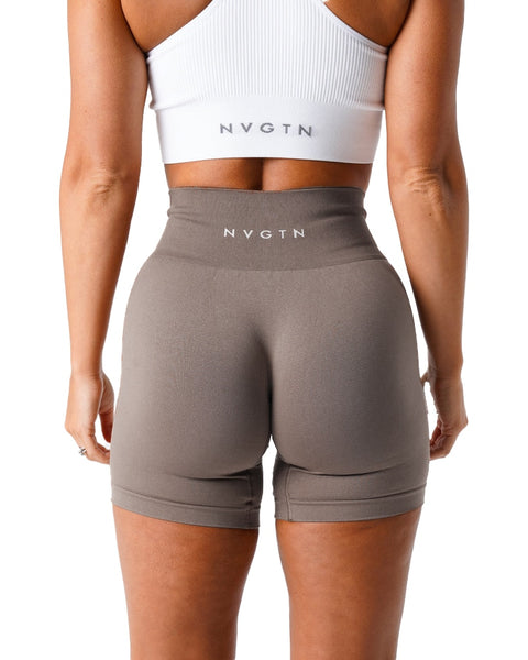 Lycra Spandex Solid Seamless Shorts