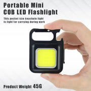 Multifunctional Mini Glare COB Keychain Light