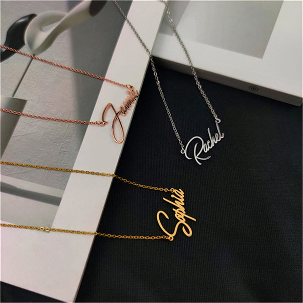 Personalized Handwritten Signature Necklaces