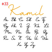 Colliers personnalisés avec signature manuscrite