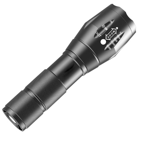 Outdoor LED Rechargeable Zoom Mini Power Torch Flashlight