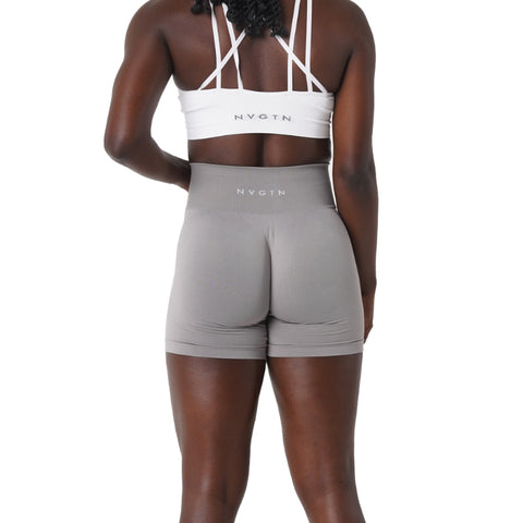 Lycra Spandex Solid Seamless Shorts